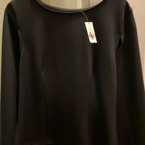 New York & Company Black Sleeveless Top with Cape